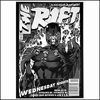 the rift nightclub poster