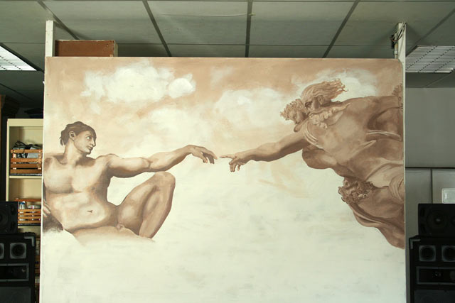 creation of adam fresco