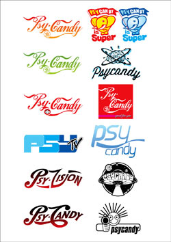 psycandy logo label sheet
