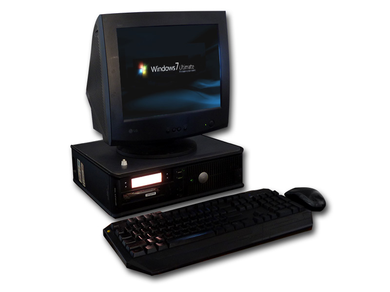 Dell Optiplex Desktop/Tower 14 inch CRT Win7